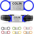 Personalized Dog/Cat ID Tags - Custom Engraved Name Tags - Slide On, No Noise - Small, Medium, Large Sizes