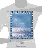 Isaac Jacobs Decorative Sparkling Navy Jewel Picture Frame, Photo Display & Home Décor (8x10, Navy)