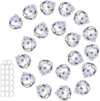 Crystalsuncatcher 20Pcs 1.75 inch/40mm Clear Crystal Ball Prism Pendant Suncatcher for Feng Shui/Divination or Wedding/Home/Office Decoration