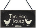 Rustic Wooden Signs The Hen House Wood Plaque Signs Chicken Cock Coop Egg Garden Gift Sign Wall Art Decor Kitchen Cafe Pub Decor Gift 6x12 INCH