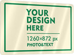Custom Signs Outdoor Metal Sign - 12 x 8 Customized Personalized Aluminum Signs for Office, Home, Business, Decor, Custom Road Signs, Rust-Proof Sign (Green Text Box)