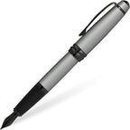 Cross Bailey Refillable Fountain Presented in a Premium Gift Box - Medium Point, Black Ink, Matte Gray