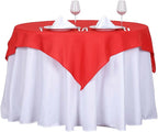 Efavormart 54x54 RED Wholesale Linens Seamless Polyester Square Linen Tablecloth for Wedding Banquet Party Restaurant