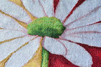 Tache Floral Colorful Yellow Red White Decorative Spring Daisy Flower Loves Me Not Woven Tapestry Long Kitchen Dining Table Runner 13x90