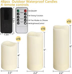 144-Pack LED Flameless Candles with Remote Control - Battery Operated, Timer, Dimmable, 3D Flame Flickering , Perfect for Halloween Christmas Parties,Wedding,Home Decor ,Gift and Special Occasions.