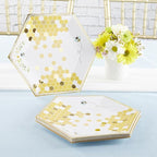 Kate Aspen Sweet as Can Bee 62 Piece Party Tableware Set (16 Guests)