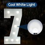 Marquee Numbers 3 Feet Tall Big Light Up Numbers 7th 17th 70th Happy Birthday Decorations Girl Boy White Anniversary Party Decor Large Cardboard Prop Backdrop Sign 7