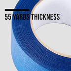 Lichamp 10 Pack Blue Painters Tape 3/4 inch, Blue Masking Tape Bulk Multi Pack, 0.75 inch x 55 Yards x 10 Rolls (550 Total Yards)