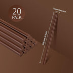 MATUFF Brown hot Glue Sticks Full Size 0.43” Dia x 8” Long, 20 pcs Hot melt Adhesive Glue Sticks, All-Purpose Colored Glue Gun Sticks for DIY Brown Crafting Arts and Home Decoration Repair Bonding