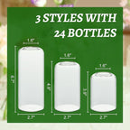 Glass Bud Vases Set of 24, Clear Flower Vase for Centerpieces, Small Vases for Flowers, Decor Centerpiece for Bathroom, Decorative Vases for House Warming
