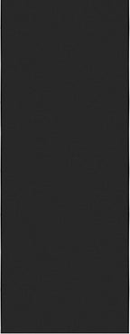 Ottomanson 2x20 Non Slip Extra Long Hallway Runner Rug with Rubber Backing - Solid Modern Kitchen Rug for Bedroom or Living Room, Black, 2' x 20'