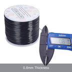 BENECREAT 20 Gauge 770FT Black Anodized Aluminum Jewelry Craft Wire for Model Craft, Gem Wrapping, Jewelry Making