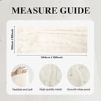 Artoid Mode Pearl Beige Gauze Table Runner 59x120 Inch , Seasonal Sheer Kitchen Dining Holiday Wedding Birthday Baby Shower Table Decor for Home Party