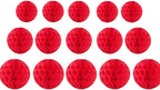 15pcs Honeycomb Balls Decorations 4'' 6'' 8'' Party Honeycomb Ball Flower Tissue Pom Poms Flower Balls Hanging Flower Balls for Party Baby Shower Birthday Wedding Nursery Decor(4'' 6'' 8'' Red)