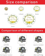 Custom Stickers for Weddings, Birthdays & Businesses - Personalized Labels with Your Logo - Waterproof, Fade and Heat Resistant - Pack of 100-1000 (Custom Image, 3 Inch)