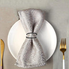 Dark Gray Napkin Rings - 12 PCS Metal Spiral Napkin Rings(Spiral) Napkin Holders Buckles for Family Dinner, Wedding, Party,Table Decorations