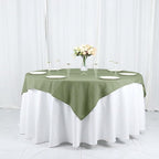 Efavormart 54x54 Eucalyptus Sage Green Wholesale Linens Seamless Polyester Square Linen Tablecloth for Wedding Banquet Party Restaurant