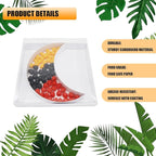 12" Fillable Cardboard Moon EID Charcuterie Gift Cupcake Box With Cover Sweets Packaging (MOON)