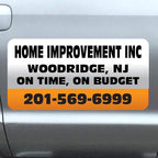 Car Magnet Signs Custom - 24"x12" (Set of 2), 30-mil Thickness with Rounded Corners (Orange)