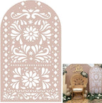 Mexico Theme Arch Stand Covers Fiesta Wedding Party Elastic Fabric Background Birthday Baptismx Baby Shower Decor Props (Customized,G-3738)