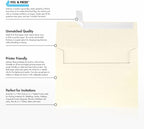 LUXPaper A7 Invitation Envelopes | Peel & Press | 5 1/4" x 7 1/4" | Champagne Metallic | 80lb. Text | 50 Qty