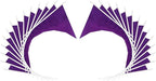 12 Pack Purple Pennant Flags Small Mini Hand Held Solid Color Pennant On Sticks Flags with 12.6"Solid Pole & Spear Top,Party Events Celebration,School,Grand Opening,Kids Birthday,Sports Clubs,Flower Pot