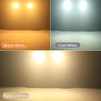 Stage Lights, 4X100W COB Spotlight LED Par Can Retro Lights, 2 in 1 Cool White & Warm White DMX512 Sound Activated Blinder Uplights for Events Parties Wedding Church Concert Studio Show Dance - 4Packs