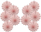 Pink Birthday Decorations,DIY Pink Paper Fans Hanging Decoration ,Party Supplies Party Fans 8in, Pink Christmas,Wedding Graduation Events Accessories 30 Color DIY Set (Baby Pink)