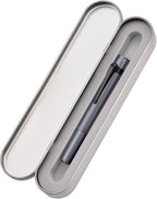 Hongdian M2 Black Forest Mini Fountain Pen, Medium Soft Nib & Sleek Shape Aluminium Short Pocket Travel Pen (Space Gray)