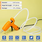 15 Rolls Hot Glue Sticks, Each Full Size 3 FT Long x 0.43" Diameter Glue Sticks for Glue Gun, Widely Used in Wood, Metal, Glass, Plastic, Floral, Fabric, and More