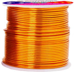 Mandala Crafts 16 Gauge Anodized Aluminum Craft Wire for Jewelry Making – 390 FT Colored Flexible Silver Copper Purple Gold Brown Red Wire - Bendable for Bonsai Armature Crafting Sculpting