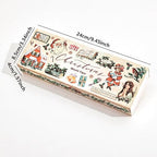 20 Rolls Christmas Theme Washi Tape Set, Writable Decorative Tapes for Scrapbooking, Bible Journaling, Bullet Journaling, 0.6"x79" per Roll