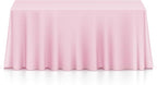 Lann's Linens - 10 Premium 90" x 156" Tablecloths for Wedding/Banquet/Restaurant - Rectangular Polyester Fabric Table Cloths - Pink