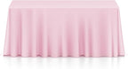 Lann's Linens - 10 Premium 90" x 132" Tablecloths for Wedding/Banquet/Restaurant - Rectangular Polyester Fabric Table Cloths - Pink