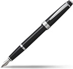 Cross Bailey Light Refillable Fountain Presented in a Everyday Gift Box - Medium Point, Black Ink, Polished Black