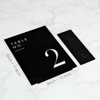 JINMURY Black Wedding Table Numbers 1-25 with Stands, 5"x7" Black Acrylic Table Numbers with White Font, Perfect for Wedding Party Reception(1-25, 5"x7")