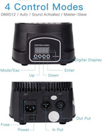 BETOPPER Moving Head RGBW, DJ Lights, Sound Activated/DMX Lighting, Moving Head Lights for Stage, Party, Live, DJ, Bar, Disco Lighting (7x8W 4 Packs)