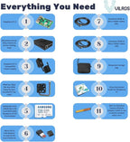 Vilros Raspberry Pi 5 Starter Kit MAX - Turbo Cooled Aluminum - (128GB Edition) - (8GB RAM)
