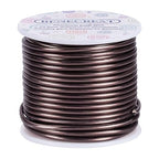 BENECREAT 9 Gauge 55FT Brown Jewelry Craft Wire Tarnish Resistant Bendable Aluminum Sculpting Metal Wire for Jewelry Craft Beading Work, Wreath, Tree Roots Model