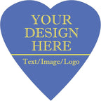 Custom Stickers 70-1000 Personalized Labels for Birthday Party Wedding, Customized Stickers for Business Logo(Heart)