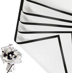 NESCCI 20 Sheet Flower Wrapping Paper - Waterproof Floral Bouquet Wrapping Paper, Florist Supplies Packaging Paper for Wedding Birthday Gift DIY (Porcelain white)