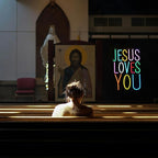 Jesus Loves You Neon sign Colorful Led Letters Sign Neon Light for Wall Decor Dimmable Jesus Light Up Sign for Home Christ Church Wedding Birthday Party Decor(USB Power)