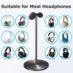 Headphone for Desk Hanger Holder Organizer Keeper Racks Storage Mount Gaming Headset Stand Premium Functional Craftmanship Headset Stand (Metal)