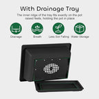 GROWNEER 3 Pcs 6.5 Inch Bonsai Pots with Drainage Humidity Trays & 1 Repotting Mat, Durable Bonsai Tree Training Pot Rectangle Planter Kit Seedling Starter Small Indoor Outdoor Growing Built in Mesh