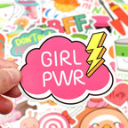 QTL Cute Stickers for Girls VSCO Stickers for Hydroflask Laptop Kids Teens Girls Waterproof Vinyl Packs 50Pcs