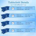 Custom Table Cloth with Business Logo 4FT 5FT 6 FT 8 FT Spandex Customized Table Cover Stretch for Tradeshow Events Birthday Wedding Anniversary Mantel Personalized Table Cloth (5FT)