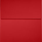 LUXPaper Square Invitation Envelopes | Peel & Press | 4" x 4" | Ruby Red | 80lb. Text | 50 Qty