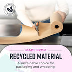 Large Brown Kraft Paper Roll - 36" x 2400" (200’) - Made in USA - Ideal for Gift Wrapping, Packing, Moving, Postal, Shipping, Parcel, Wall Art, Crafts, Bulletin Boards, Floor Cover or Table Runner