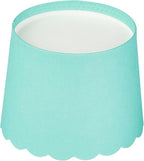 Panificio 3 Ounce Cupcake Wrappers, 200 Scalloped Baking Cups - Oven-Ready, Greaseproof, Turquoise Paper Cupcake Liners, Disposable, For Birthdays, Baby Showers, Or Weddings - Restaurantware