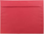 JAM PAPER 9 x 12 Booklet Colored Recycled Envelopes - Red Recycled - Bulk 1000/Carton